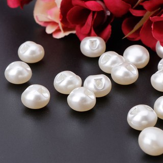 Set 50 khuy áo hình viên ngọc trai 10mm 11mm
