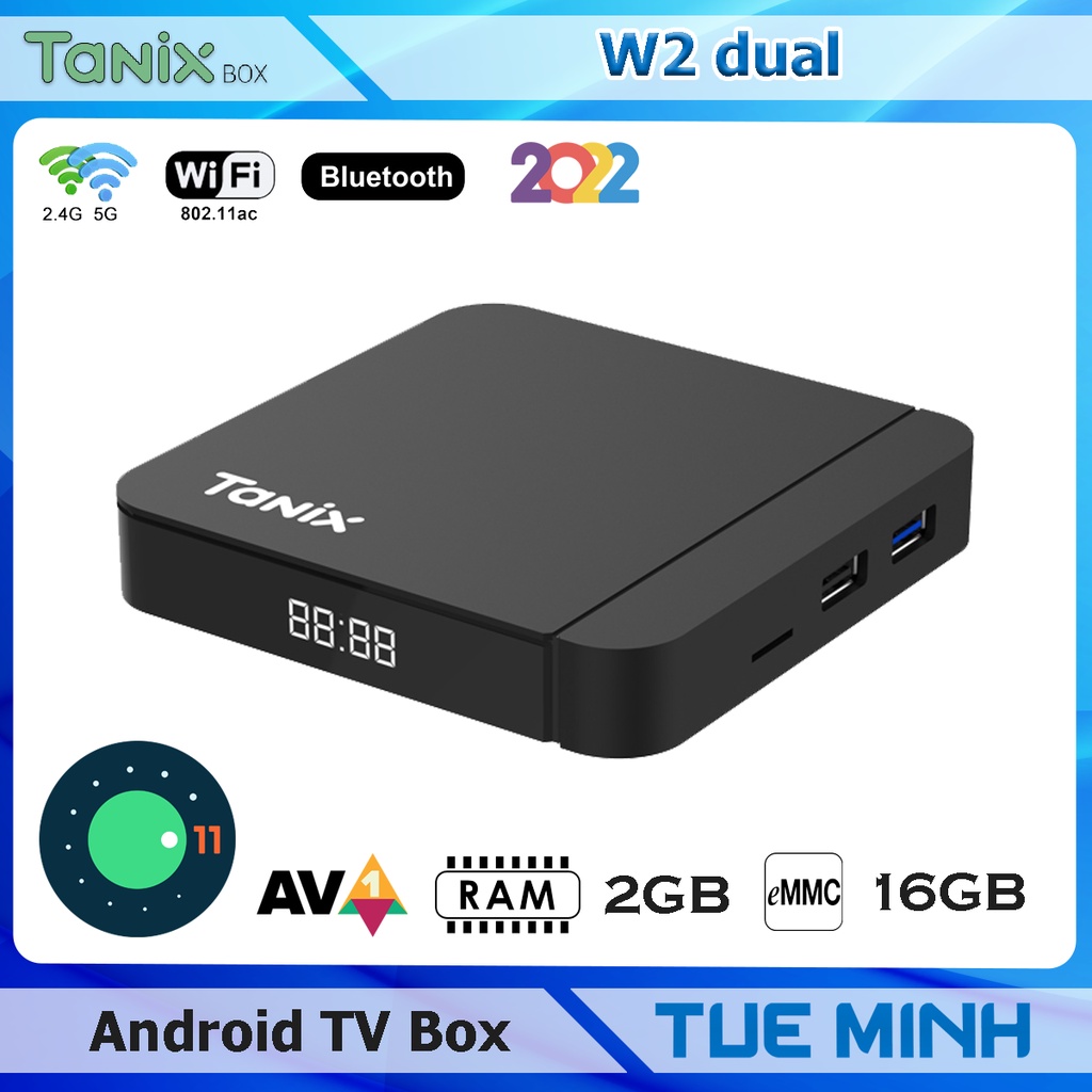 Android TV Box Tanix W2 Dual (TX3 Lite) - Amlogic S905W2, Android 11 ...