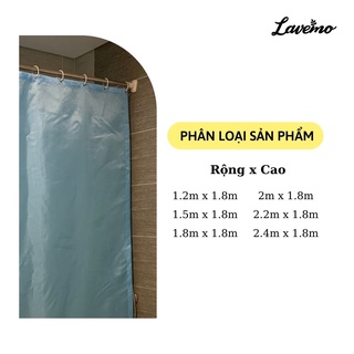 Rèm Phòng Tắm Màu Xanh Biển Ánh Kim Đẹp Chống Thấm Nước LA4437