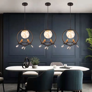 Đèn Led Mặt Dây Chuyền Chim Đèn Chùm Đầy Sao Hành Lang Ánh Sáng Cloakroom Đèn Trần Lối Vào Đèn Chùm Nhỏ