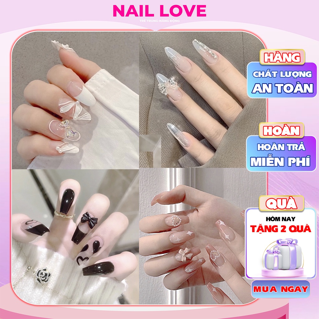 Mẫu nail đính nơ đẹp năm 2024 cực kỳ độc đáo và sáng tạo đấy! Những chiếc nơ xinh xắn được gắn trên đầu móng tay, tạo nên một vẻ ngoài nữ tính và đầy cảm hứng. Hãy xem hình ảnh và thấy rõ sự tinh tế và chất lượng của sản phẩm này nhé!