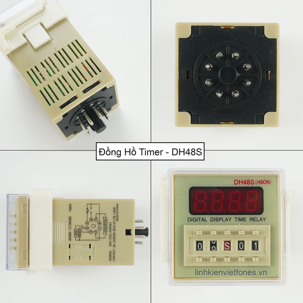 ĐỒNG HỒ TIMER - RƠ LE THỜI GIAN DH48S | Shopee Việt Nam