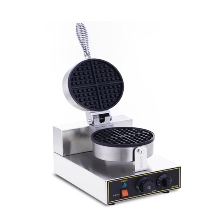 Máy làm bánh tổ ong công nghiệp 1200W gia nhiệt kép, chống dính teflon siêu bền