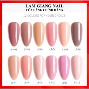 Sơn gel AS màu NUDE mã LS chọn lẻ 12 chai