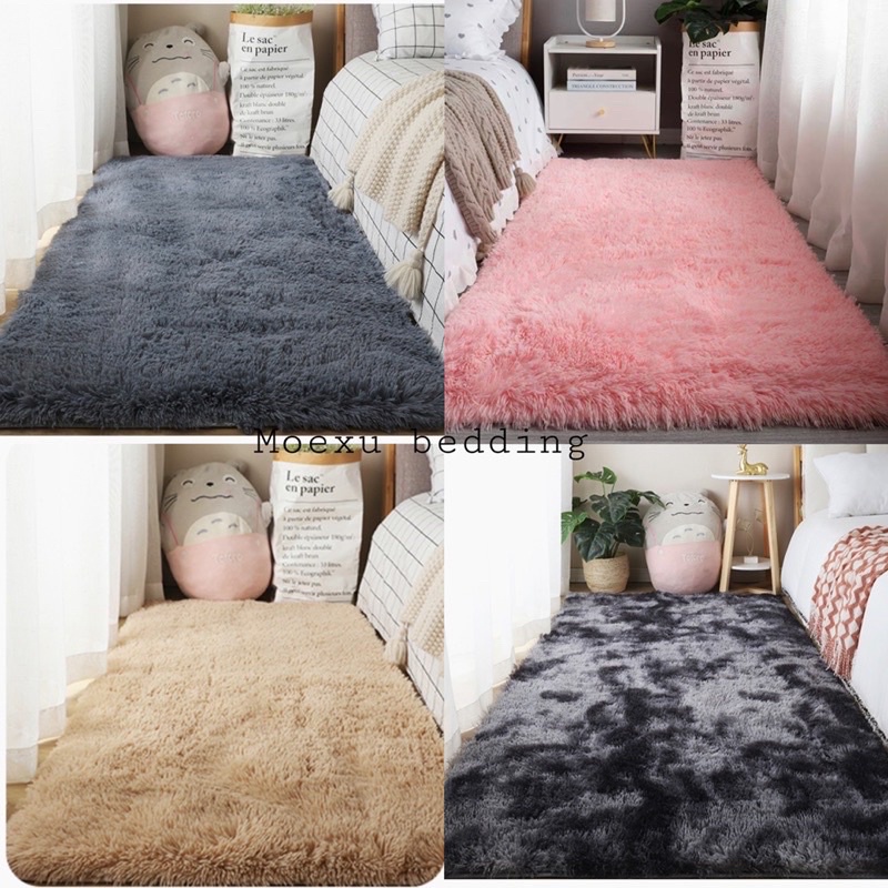Thảm lông trải sàn - Thảm lông loang lót sàn 80cm x 160cm