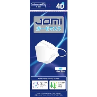 [Gói 5 chiếc] Khẩu trang JOMI N95 kiểu dáng KF94 kháng khuẩn, chặn bụi min PM2.5
