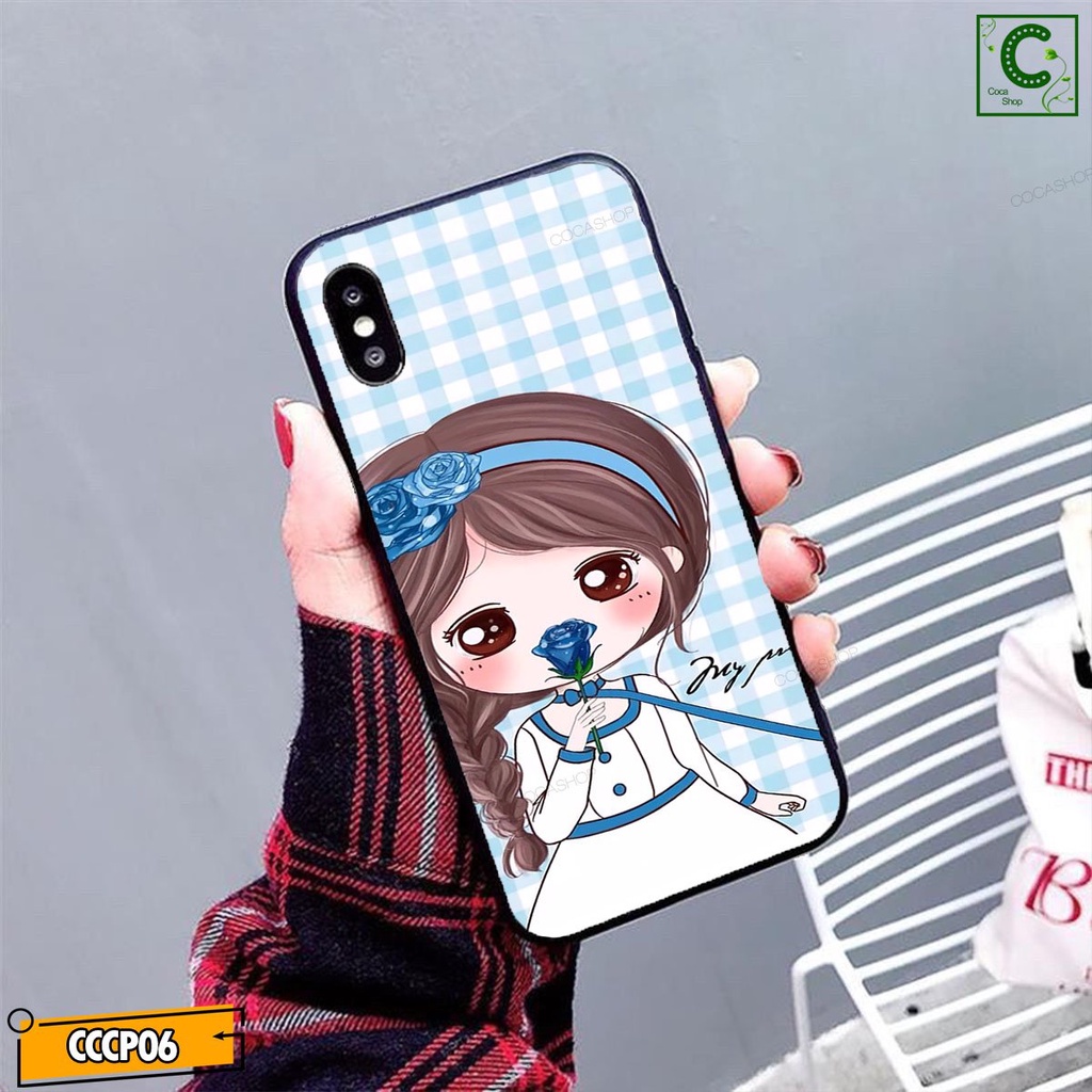 Ốp lưng iphone mặt kính in hình cực đẹp,sáng bóng-Cặp đôi xì tin - 6/6plus/6s/6splus/7/7plus/8/8plus/x/.....