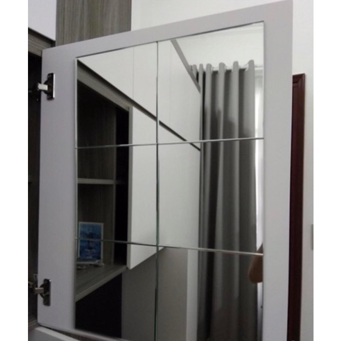 Gương Dán Tường Toàn Thân Cao Cấp Nội Thất Decor Phòng Kích Thước 20x20cm Vuông
