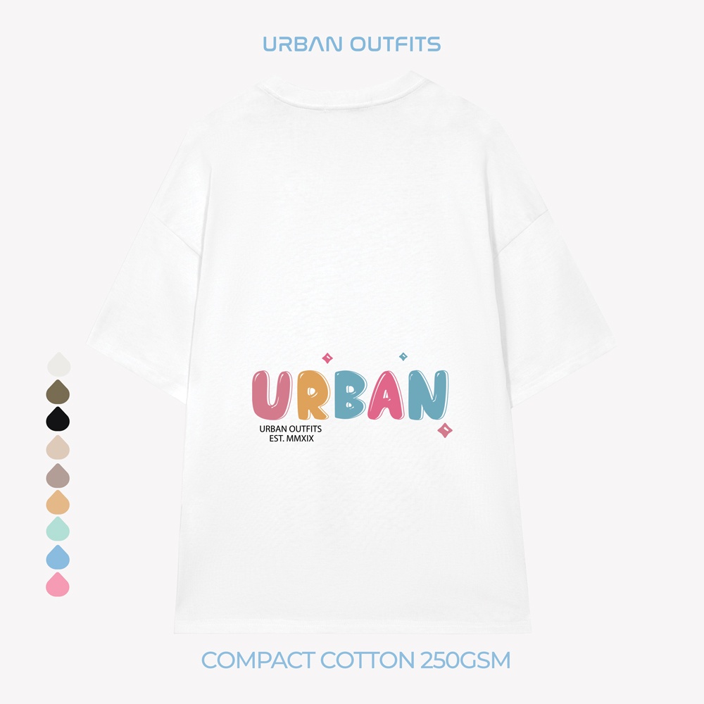 Áo Thun Tay Lỡ Form Rộng URBAN OUTFITS  ATO116 Local Brand In UN ver 2.0 Chất Vải 100% Compact Cotton 250GSM Dầy