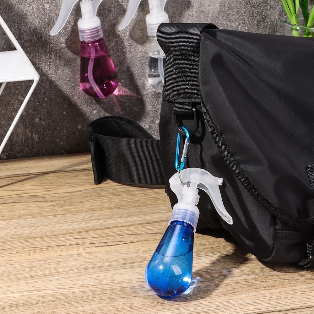 [SIÊU HOT] Bình xịt PET đựng nước rửa tay nước hoa đổ đầy nhỏ gọn có gắn móc khóa carabiner chọn màu