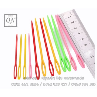 10 miếng nhựa cuốn chỉ, phụ kiện may vá thêu thùa đan móc...