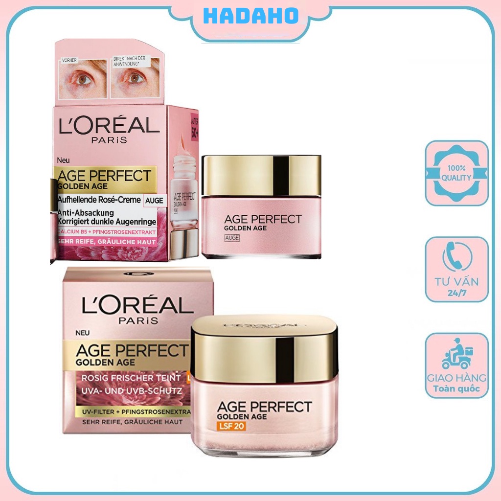 Hàng Đức] Kem Dưỡng Da Chống Lão Hóa Cho Tuổi 60+ L'Oreal Age Perfect  Golden Hoa Hồng, 50 Ml | Shopee Việt Nam