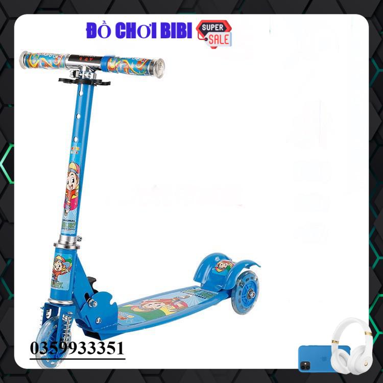 xe truot scooter xe scoter 3 banh phat sang thich hop cho cac be tu 2 tuoi tro len xe can bang an toan cho be yeu