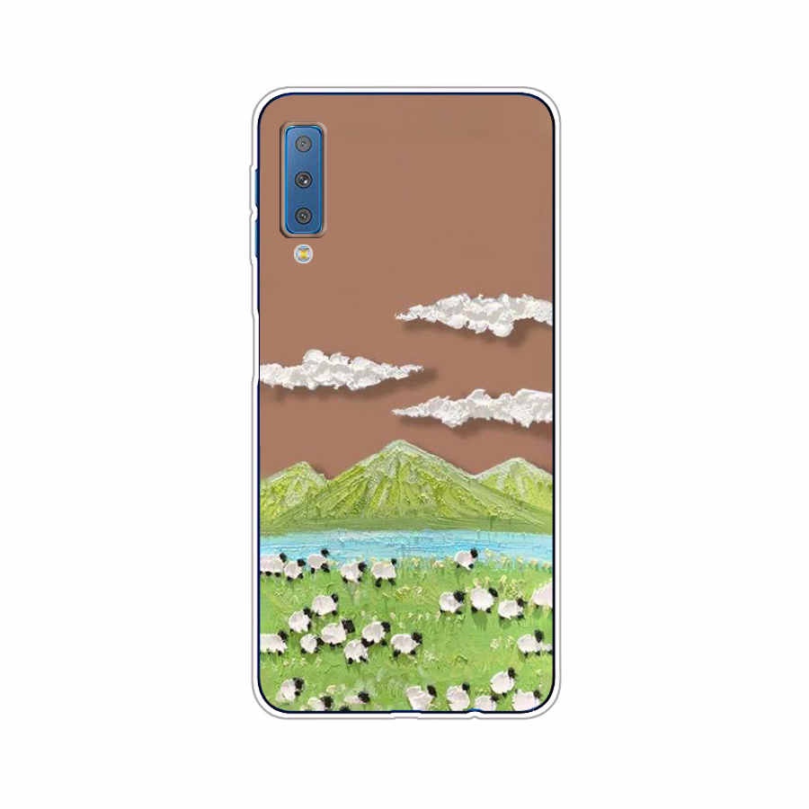 Ốp Điện Thoại TPU Dẻo In Họa Tiết Độc Đáo Thời Trang Cho Samsung Galaxy a7 2015 a7 2016 a7 2017 a7 2018