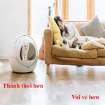 Nhà vệ sinh tự động cho mèo Petree có WIFI tặng kèm thảm lót chống dính cát cho mèo và túi đựng chất thải và hộp khử mùi — ảnh 7