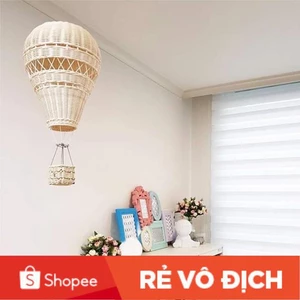 Khinh Khí Cầu Mây Trang Trí Nhà Cửa, Phụ Kiện Chụp Hình, Decor ,Có Ảnh Thật