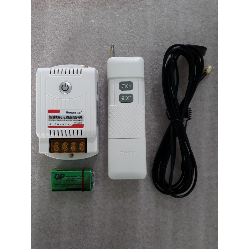 Công tắc remote điều khiển từ xa 5Km Honest (40A/220V) - CÓ CHỨC NĂNG HỌC LỆNH