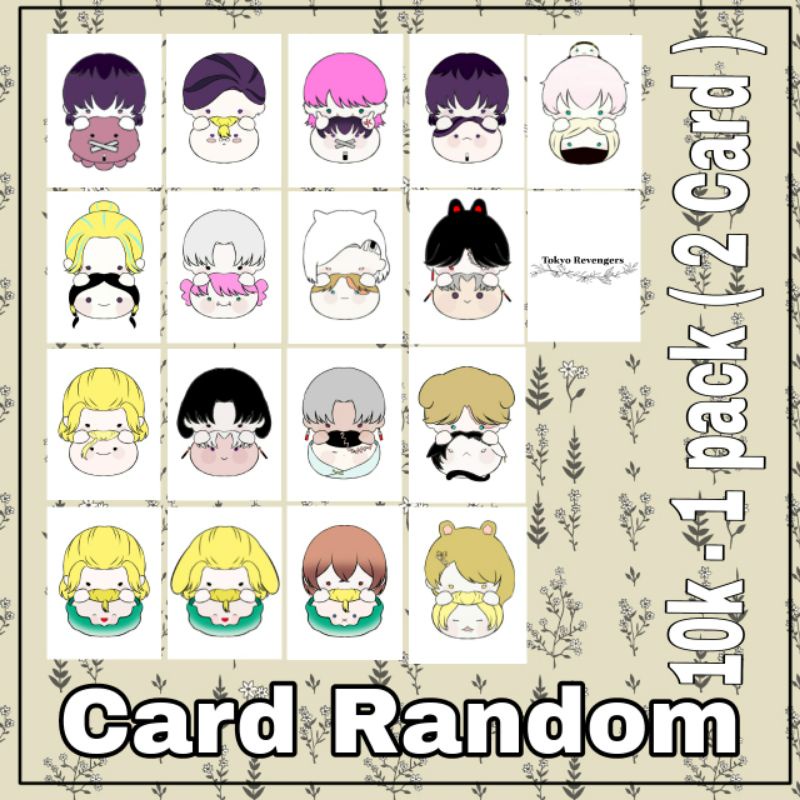 CARD RANDOM CHIBI TOKYO REVENGERS | Shopee Việt Nam