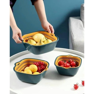 Combo 6 món thau rổ nhựa đựng đồ ráo nước, bộ rổ nhựa kèm chậu, set rổ nhựa 6 món bền bỉ chắc chắn