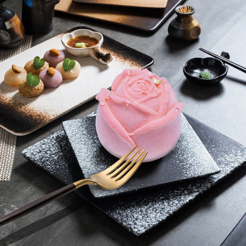 3D Hoa Hồng Khuôn Silicon, Khuôn Socola, Mousse, Làm Bánh Kem, Xà Phòng Handmade, Thạch Cao, Nướng Bánh