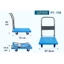 Xe đẩy hàng 4 bánh gấp gọn 170kg nhập khẩu ADVINDEQ,bánh cao su không ồn,xe kéo hàng gấp gọn đa năng-Chính hãng BH 1 năm