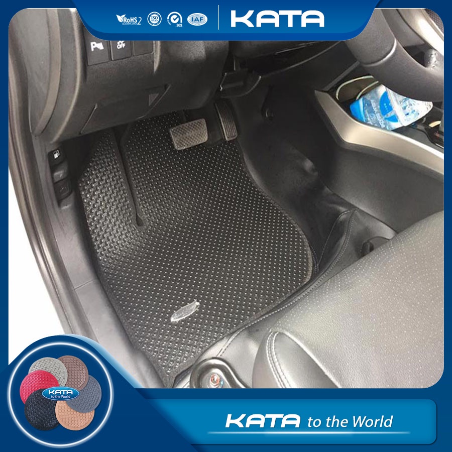 Thảm lót ô tô KATA cho xe Honda City (2015-2020) - Khít với sàn, Chống thấm, Không mùi, Không ẩm mốc