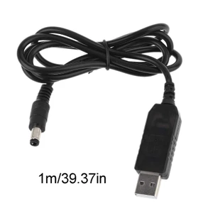 Cáp tăng áp chuyển đổi QC 3.0 USB sang DC 12V 1.5A 5.5x2.1mm cho bộ định tuyến wifi/dây đèn LED và thiết bị 12V