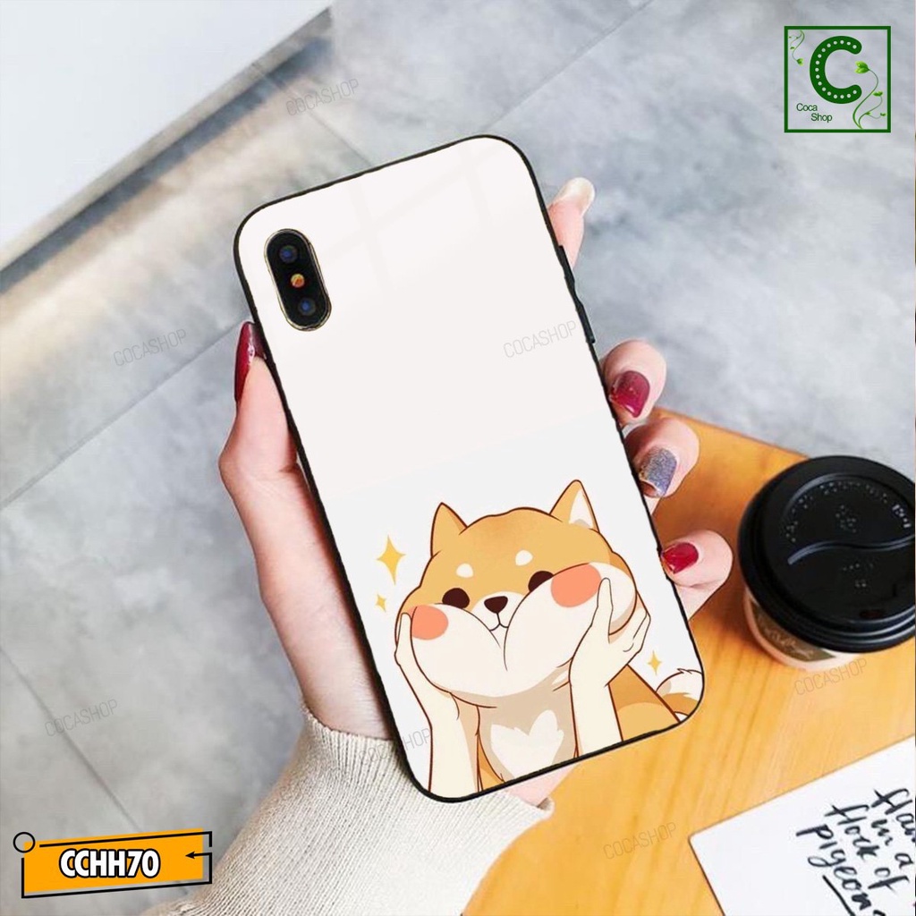 Ốp lưng iphone mặt kính mặt sáng bóng in hình cực đẹp - Cậu vàng mũm mỉm ngây ngô