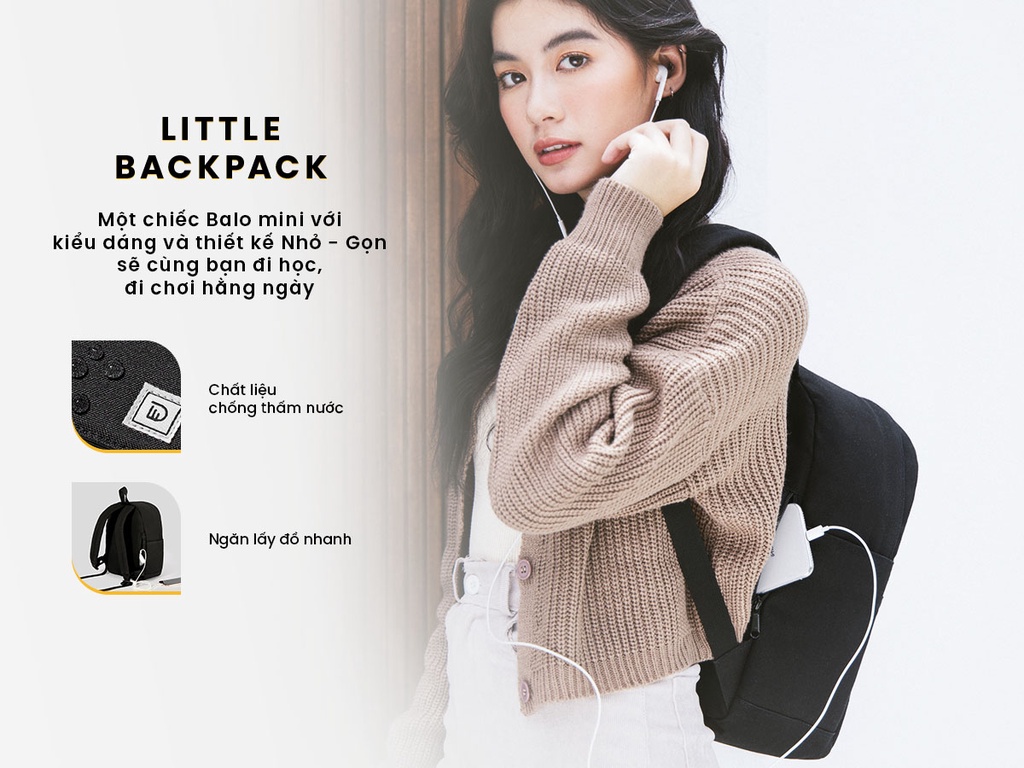 Mô tả Balo Mini DIM Little Backpack - 1