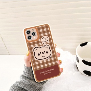 Ốp iphone - Ốp lưng iphone cạnh vuông viền camera Mun Bear dành cho ip 6 đến 16promax - G46