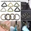 TOPTOOLCX 1 / 2 / 5 Chiếc Lò Xo O-Ring Khóa Chất Lượng Cao Hợp Kim Kẽm Móc Mạ Cổng Chụp Khóa Kẹp