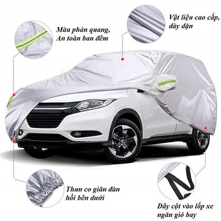 Bạt phủ - Bạt phủ Ô Tô - Bạt phủ toàn thân Ô Tô- Hàng loại 1 - Loại 3 lớp cao cấp- Chống nắng, Chống mưa, Chống xước