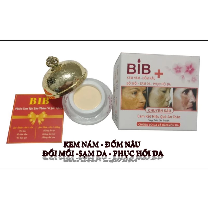 KEM BIB NÁM - ĐỐM NÂU - ĐỒI MỒI 16g ( dược mỹ phẩm BIB )