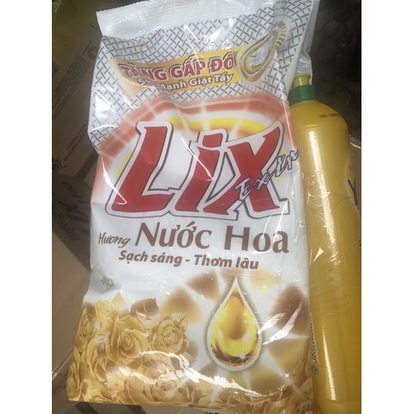Bột giặt Lix 5.5kg / 2.4kg hương nước hoa tặng rửa chén tùy theo mỗi đợt nhập hàng - LIXBG