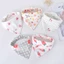 Set 5 Yếm Ăn Cotton In Họa Tiết Hoạt Hình Xinh Xắn Dành Cho Các Bé