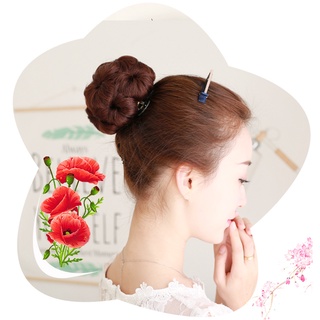 Búi tóc giả thời trang Trung Niên-Búi hoa không đính đá CAO CẤP HaminStore