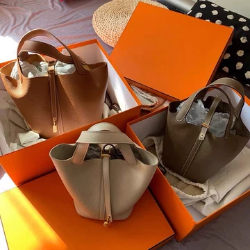 Women's PU Leather Bucket Bag