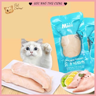 Ức gà hấp ăn liền Masti cho thú cưng 40g (Ức gà hấp thơm ngon, bổ dưỡng cho chó mèo)