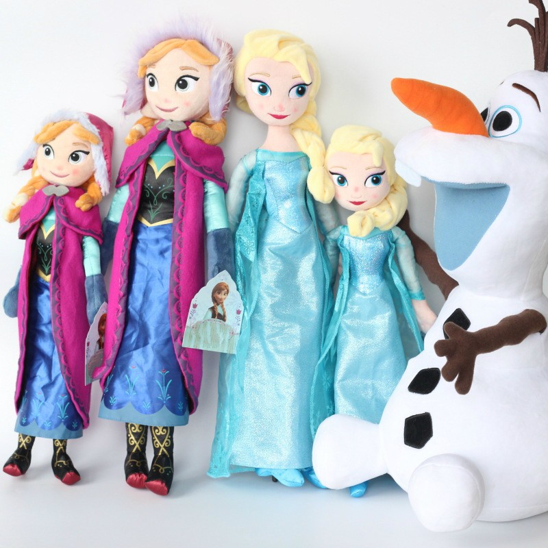 50cm Disney Frozen Fever Elsa Và Anna Sang Trọng Đồ Chơi Nhồi Bông Đồ Chơi Búp Bê Đồ Chơi Trẻ Em