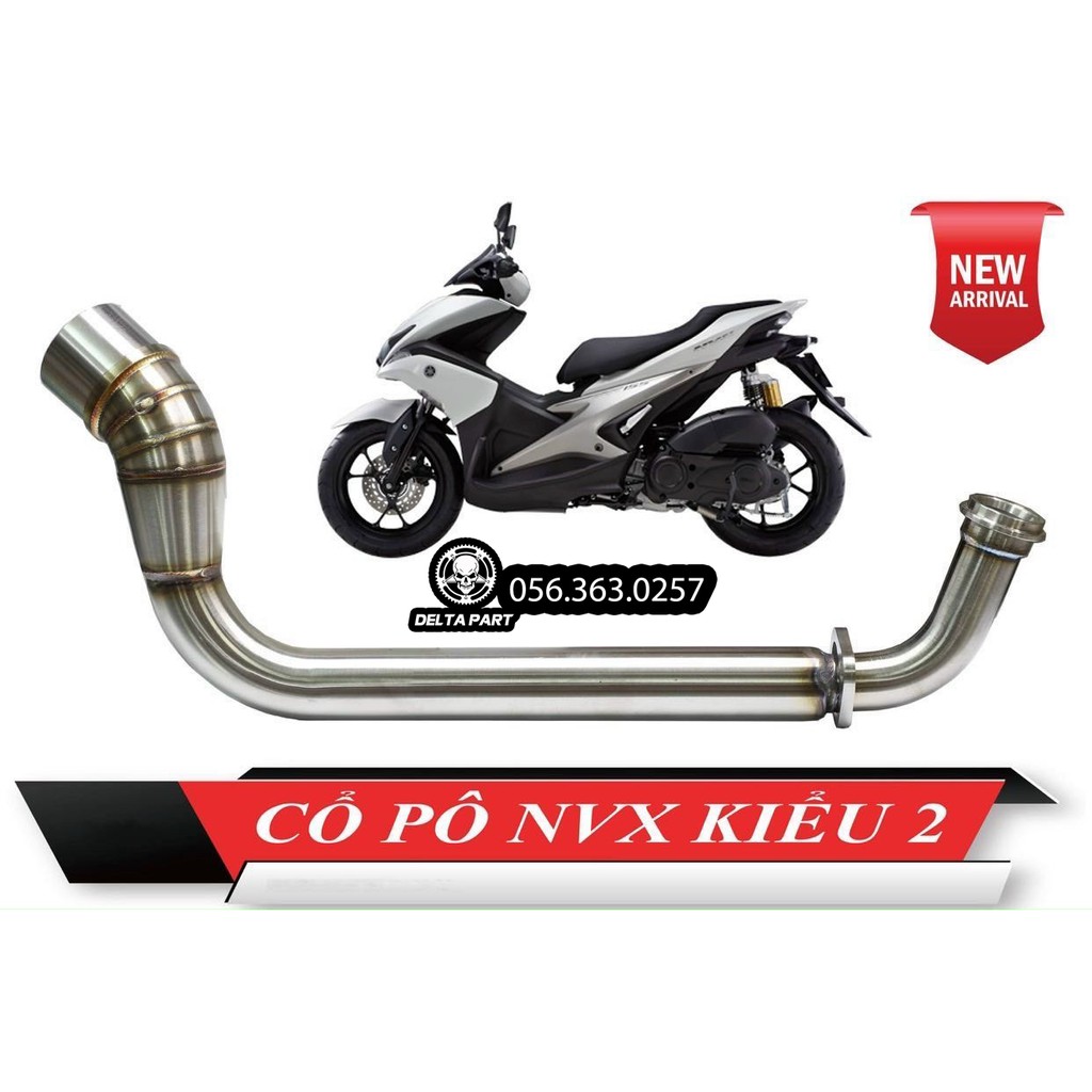 Cổ Pô Inox 304 cho NVX 125 NVX155 chính hãng ATE | Shopee Việt Nam