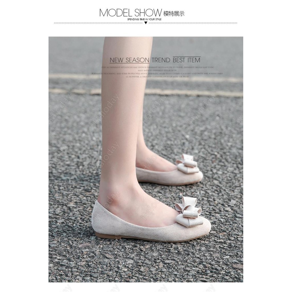 Size lớn 31-44✨2021 Nông Miệng Mũi Vuông Nhẹ Nhàng Giày Dạ Hội Phù Hợp Với Tất Cả Trận Đấu Bằng Cổ Tích Đậu Hà Lan Giày Nơ Nữ Đế Bằng Thoải Mái Kích Thước Lớn Túi