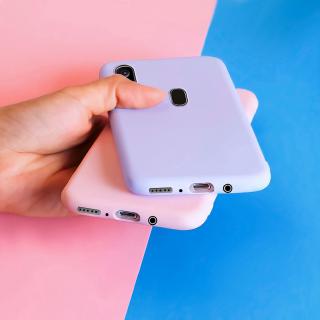 Ốp điện thoại silicon dẻo mặt nhám màu kẹo cho Samsung Galaxy A10 A20 A30 A40 A50 A60 A70 A20e 20