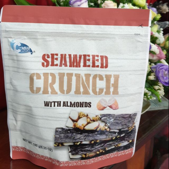 Snack rong biển với hạnh nhân Seaweed Crunch 180g | Shopee Việt Nam