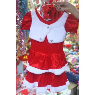 [Giá sỉ] Váy và bộ đồ Noel chất Nhung dầy đẹp cho bé từ 1-10 tuổi