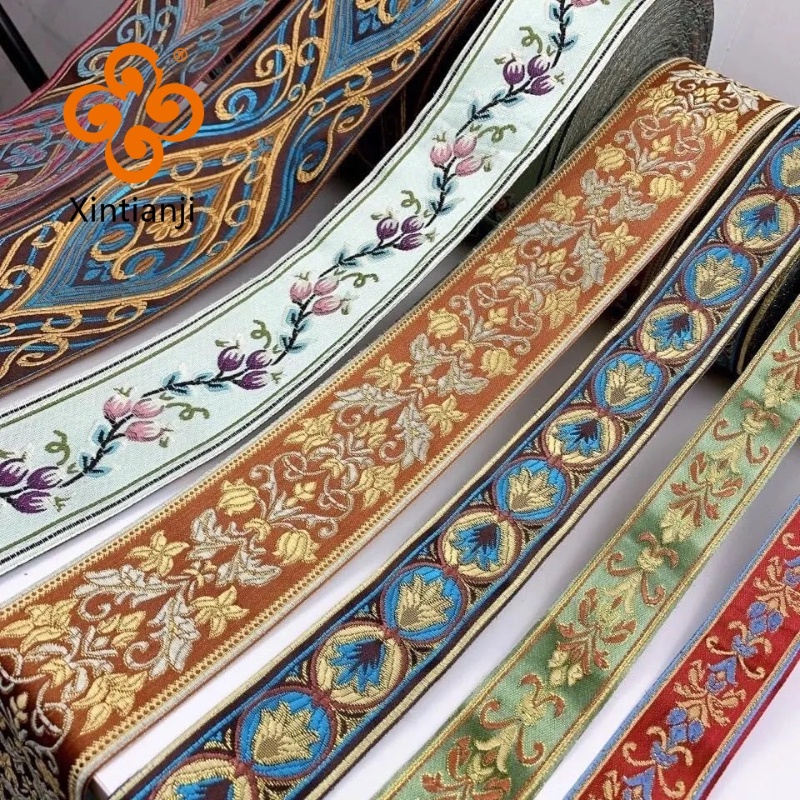 Ren Cổ Váy Phong Cách Retro Váy Rèm Ren Phụ Kiện DIY Webbing Vải StripEthnic Phong Cách Retro Đường Cổ Còng