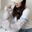 PCF * Trong Suốt Co Giãn Ruffle Vòng Tay Bao Da Co Giãn Cô Dâu Nghi Thức Khuỷu Tay Chiều Dài Găng Tay Ngón Găng Tay