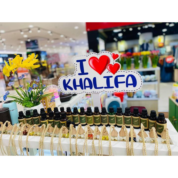 Tinh Dầu Vỏ Bưởi Nguyên Chất  Khalifa 50ml Tốt Cho Da Giảm Stress Khử Mùi Chống Say Xe Hàng Chính Hãng