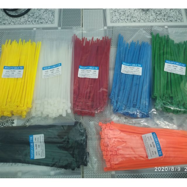 Dây Rút Nhựa 5 x 200mm (Có 5 Màu) | Shopee Việt Nam
