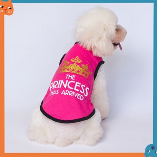 Công Chúa Vương Miện Chó Con Áo Vest Cotton Quần Áo Cho Chó Mềm Mại Thú Cưng Mèo Áo Thun