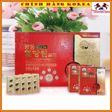 Viên Hỗ trợ ổn định đường huyết, huyết áp hộp 112 viên , Hỗ trợ tiểu đường Kwangdong hàn quốc, minhchau